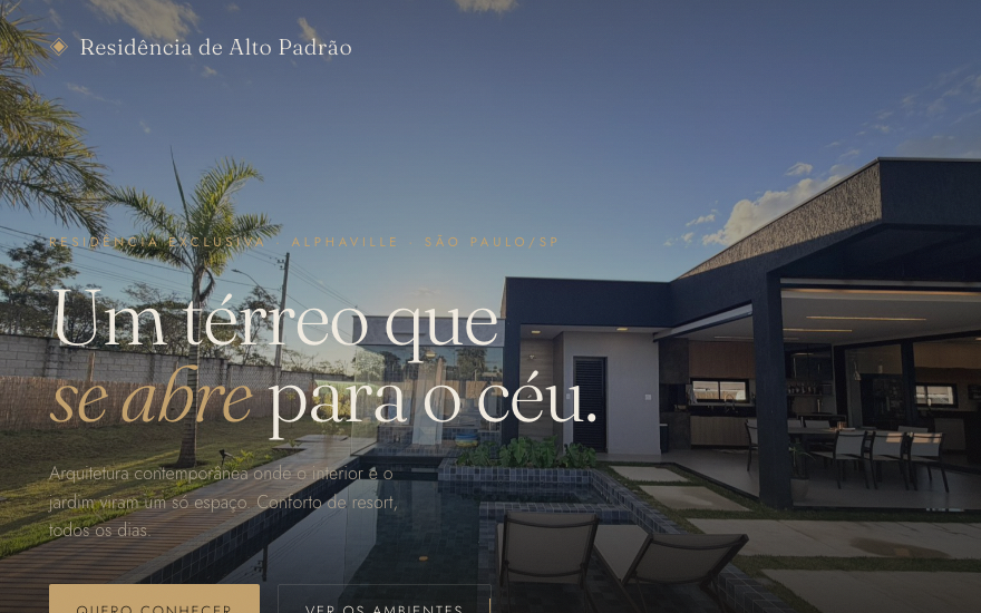 Prévia do modelo Luxo escuro
